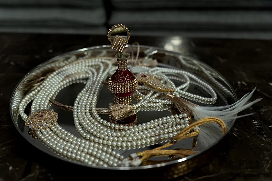 Ceremonial wedding detail.