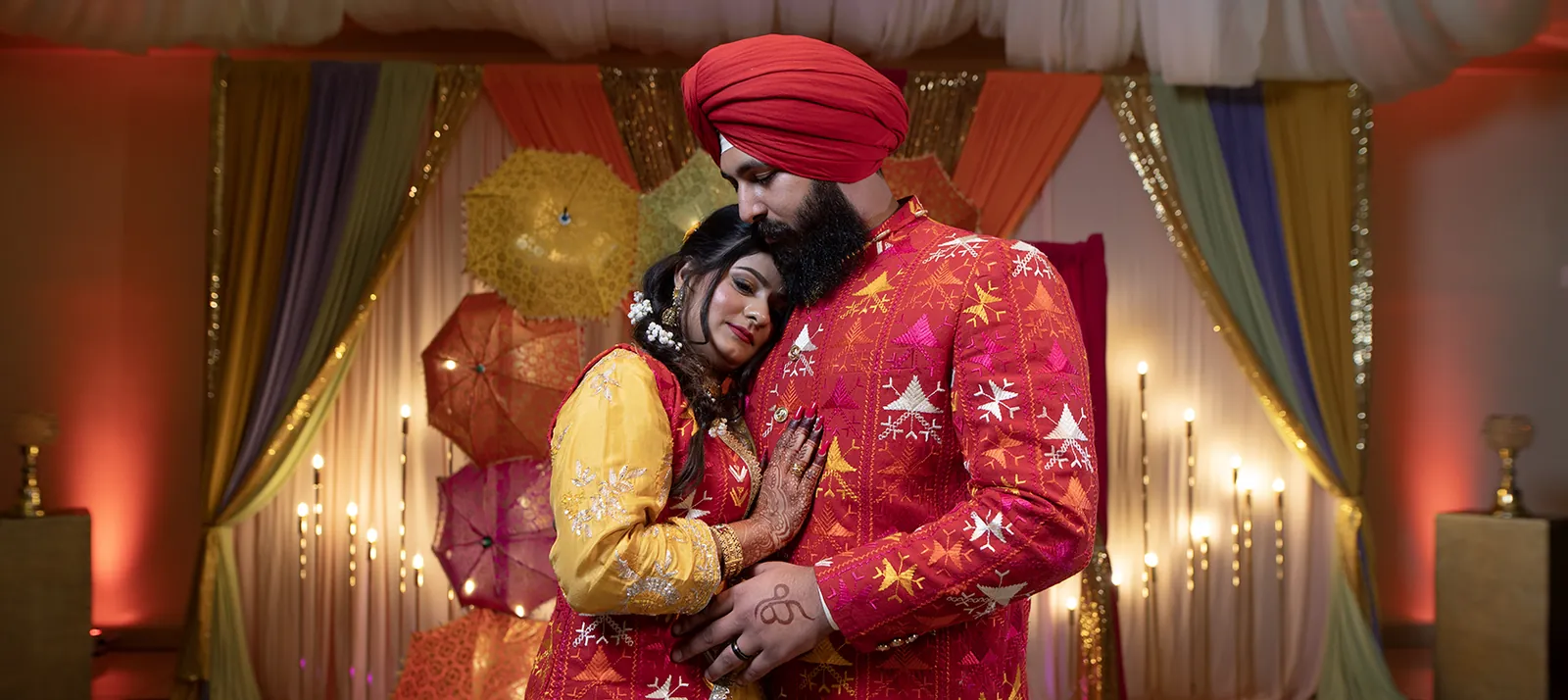 Wedding or cultural celebration detail photographed by Singh Audio & Video.