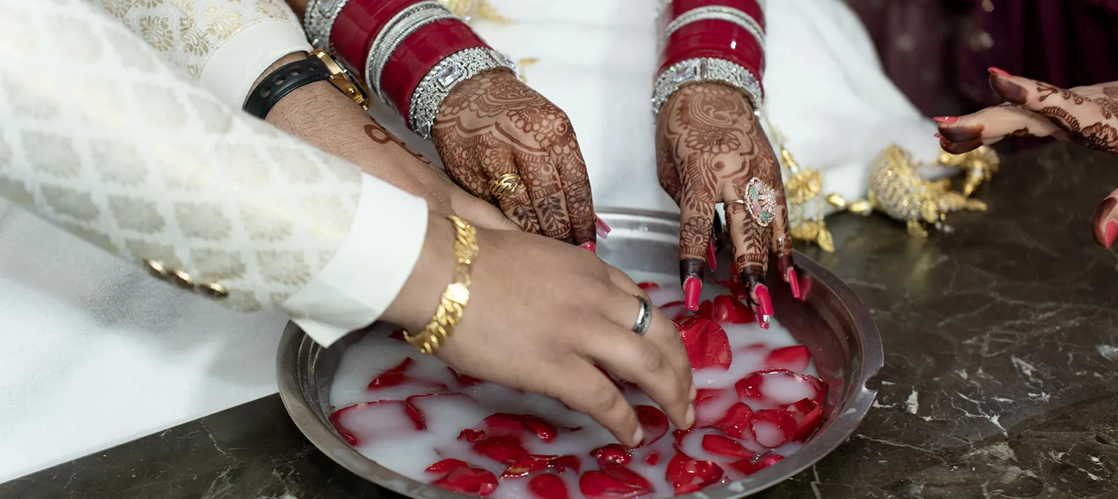 Wedding celebration detail.